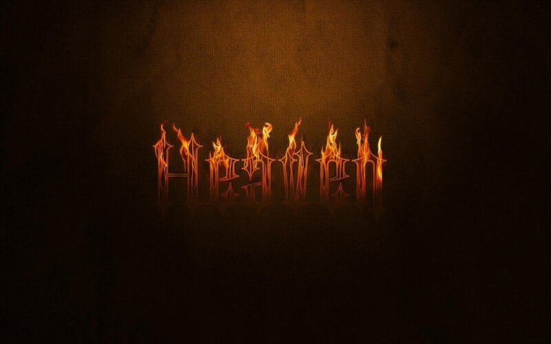 flaming word heaven