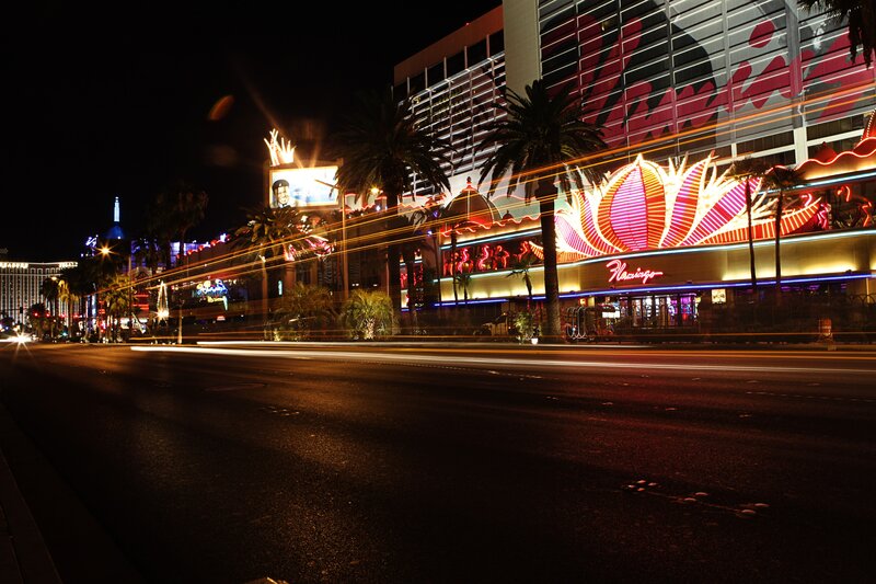 Flamingo Hotel at Night