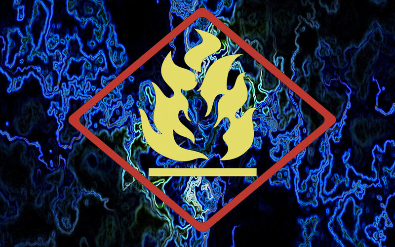 Flammable hazard symbol