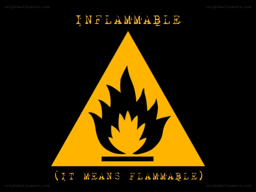 flammable warning sign