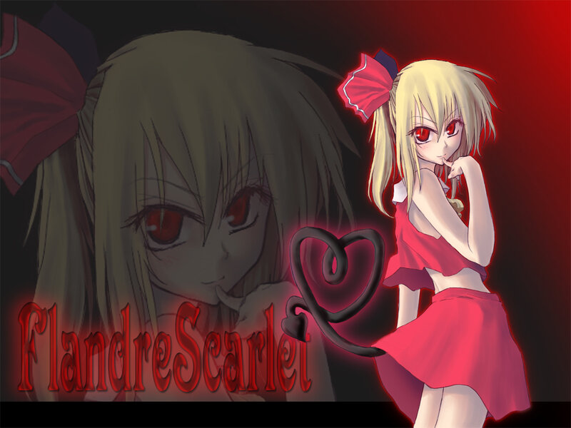 Flandre Scarlet anime art