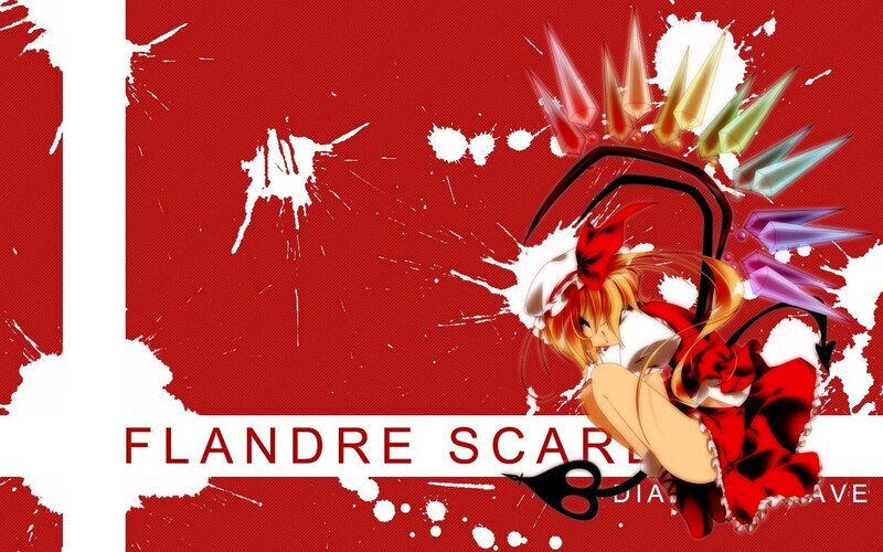 Flandre Scarlet anime wallpaper