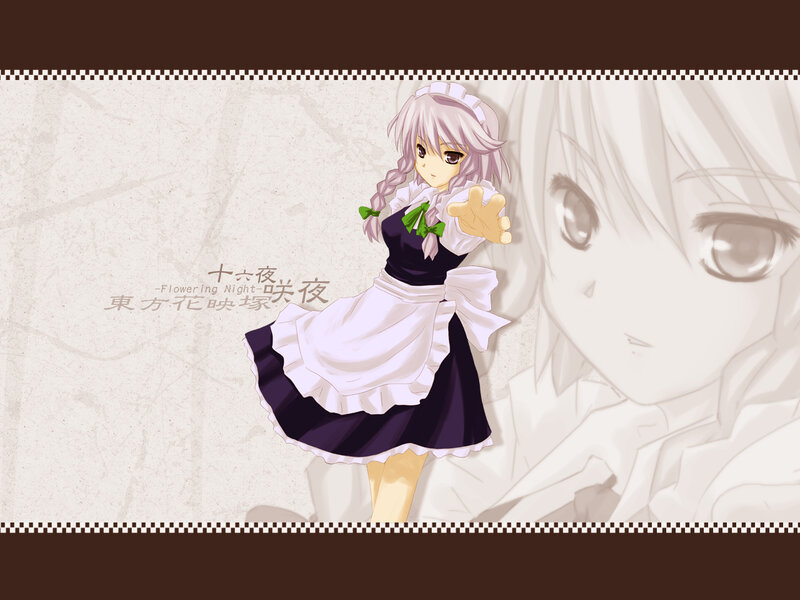 Flandre Scarlet in a maid outfit