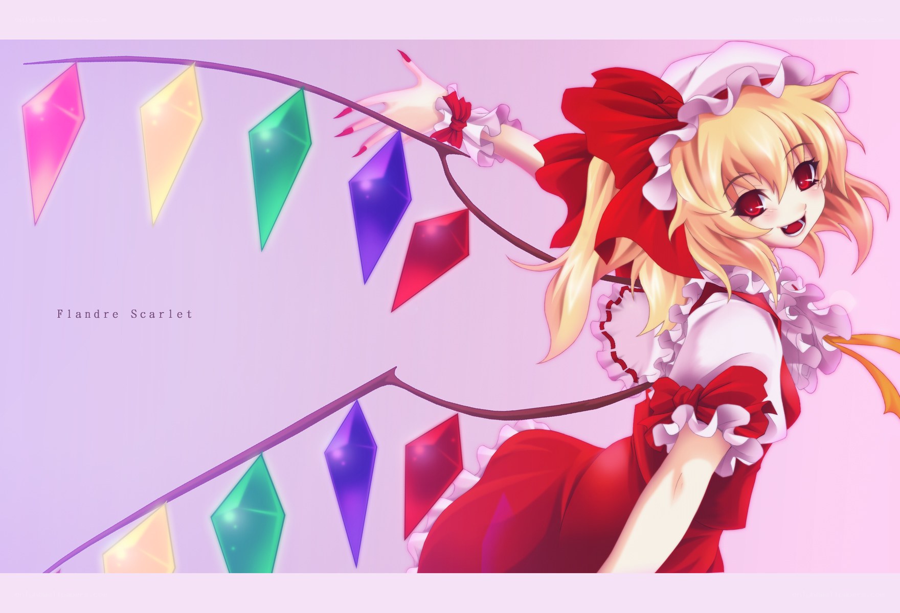 Flandre Scarlet with gem flags