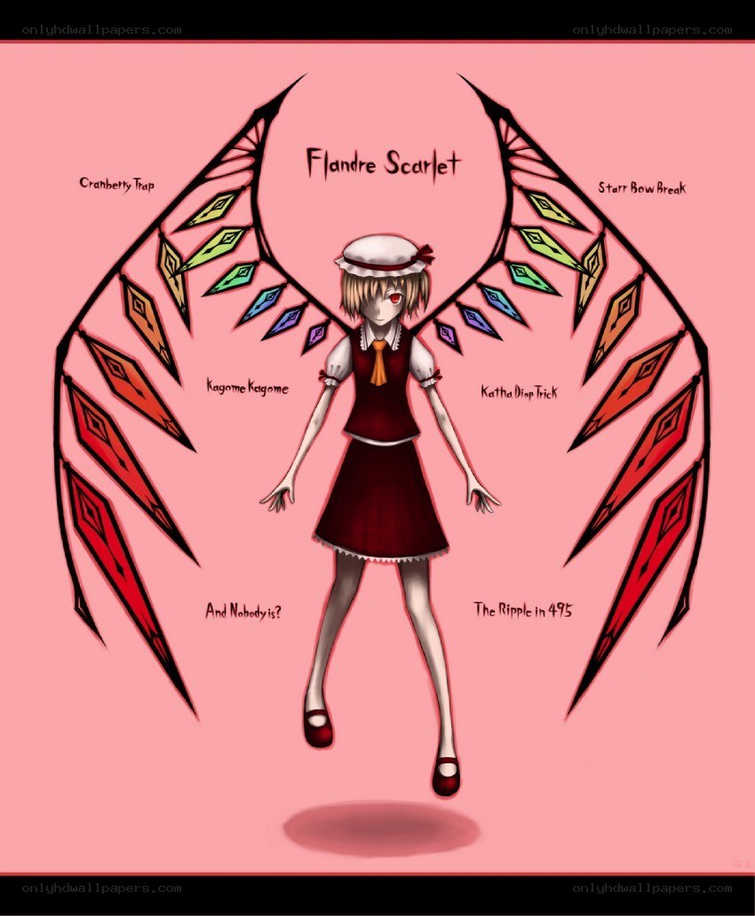Flandre Scarlet with wings