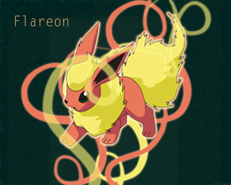 Flareon Character — Yellow, Dynamic