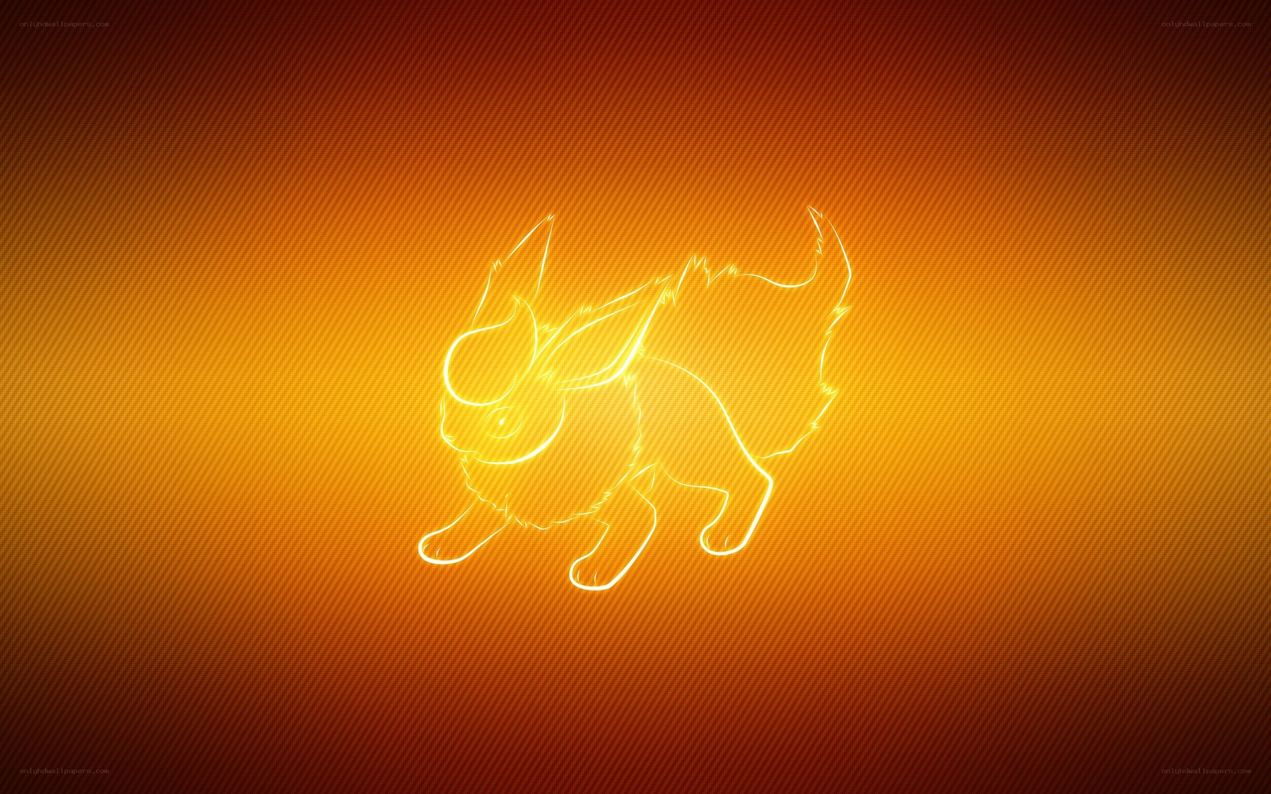 Flareon glowing outline