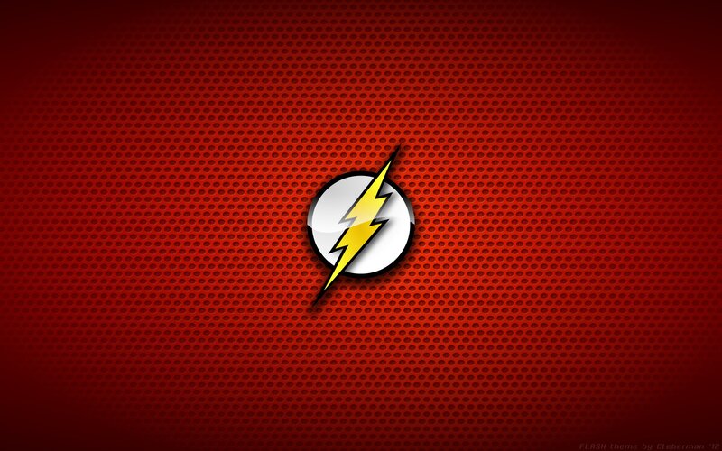 Flash Logo on Red Background