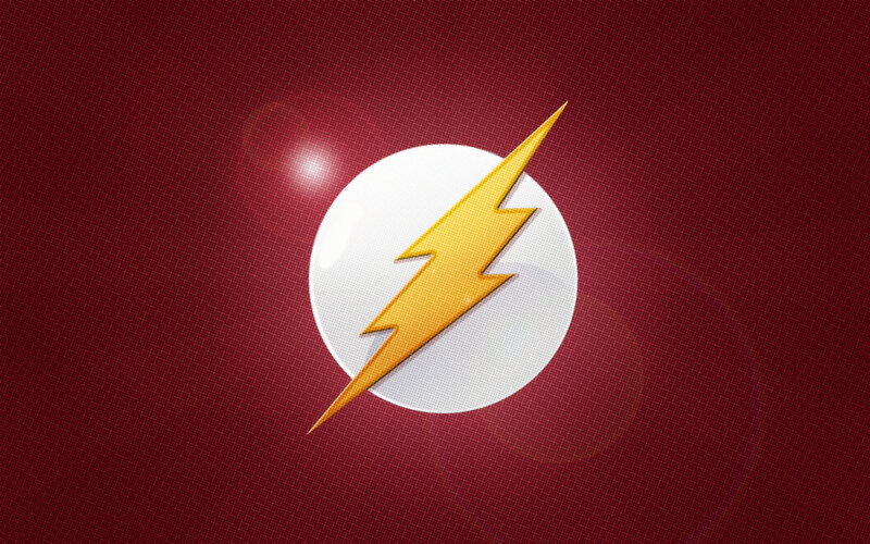 Flash Logo on Red