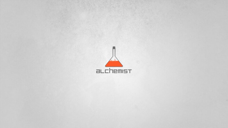 Flask with Orange Liquid