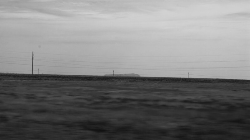 Flat Landscape with Power Lines