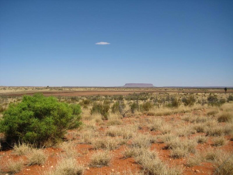 Flat-topped Mountain in Desert