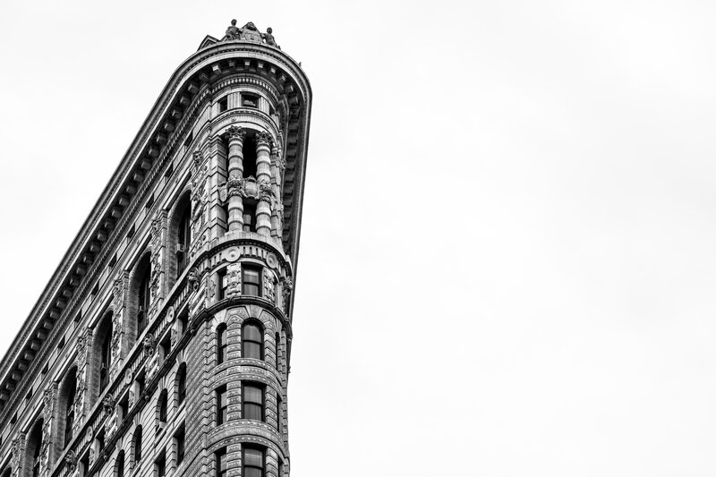 Flatiron Building — Black, Dramatic