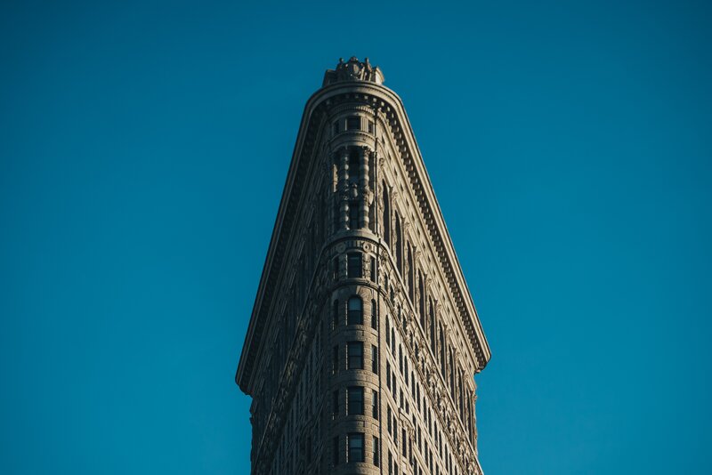 Flatiron Building — Blue, Dramatic, Afternoon, Photograph