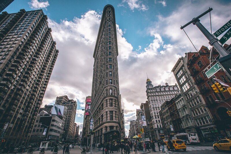 Flatiron Building — Blue, Dramatic, Afternoon
