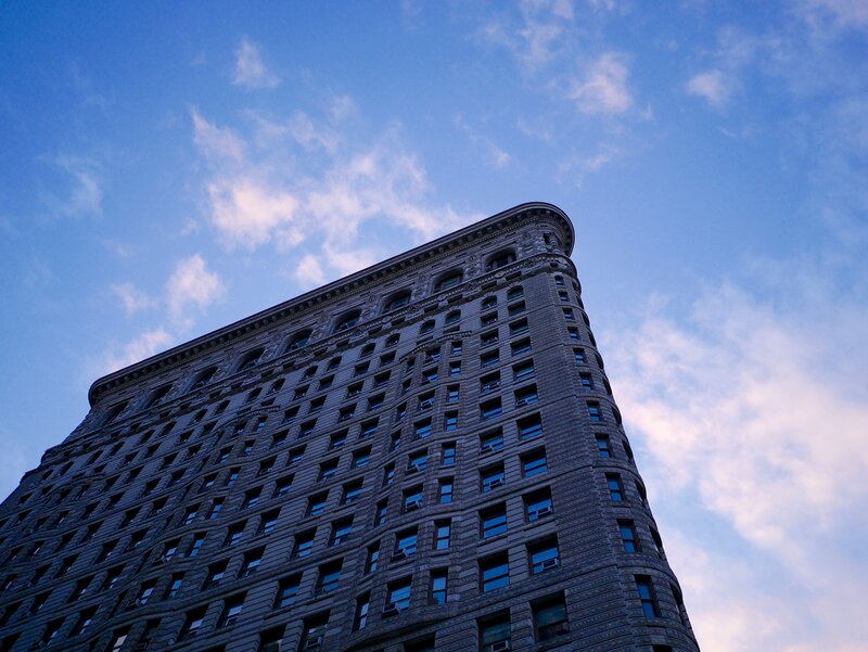 Flatiron Building — Blue, Dramatic
