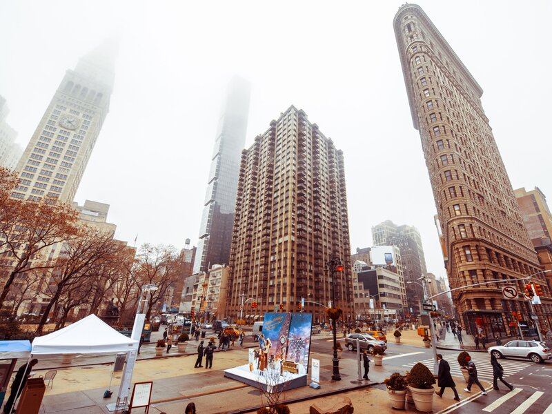 Flatiron Building in Fog