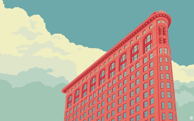 Flatiron Building — Red