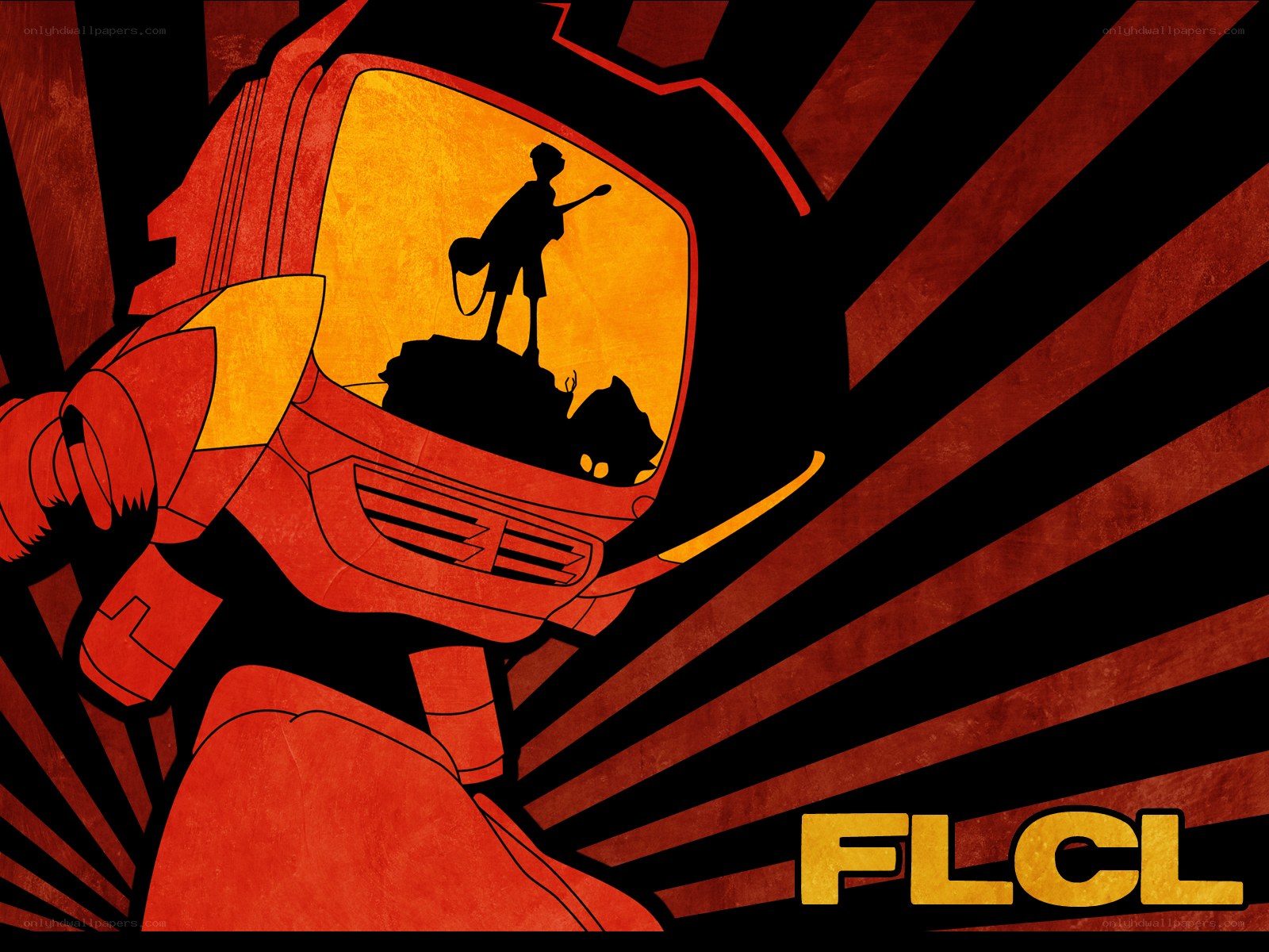 FLCL robot silhouette