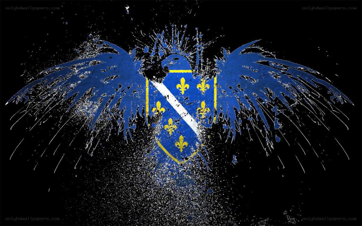fleur-de-lis eagle emblem