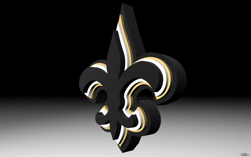 Fleur-de-lis Logo — Black