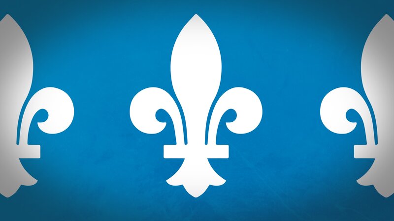 Fleur-de-lis on blue background