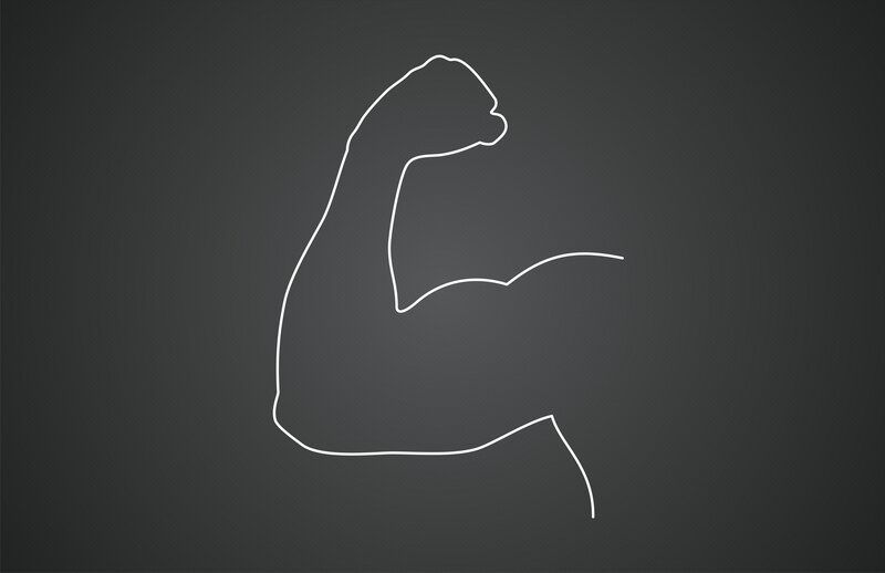 Flexing Arm Outline