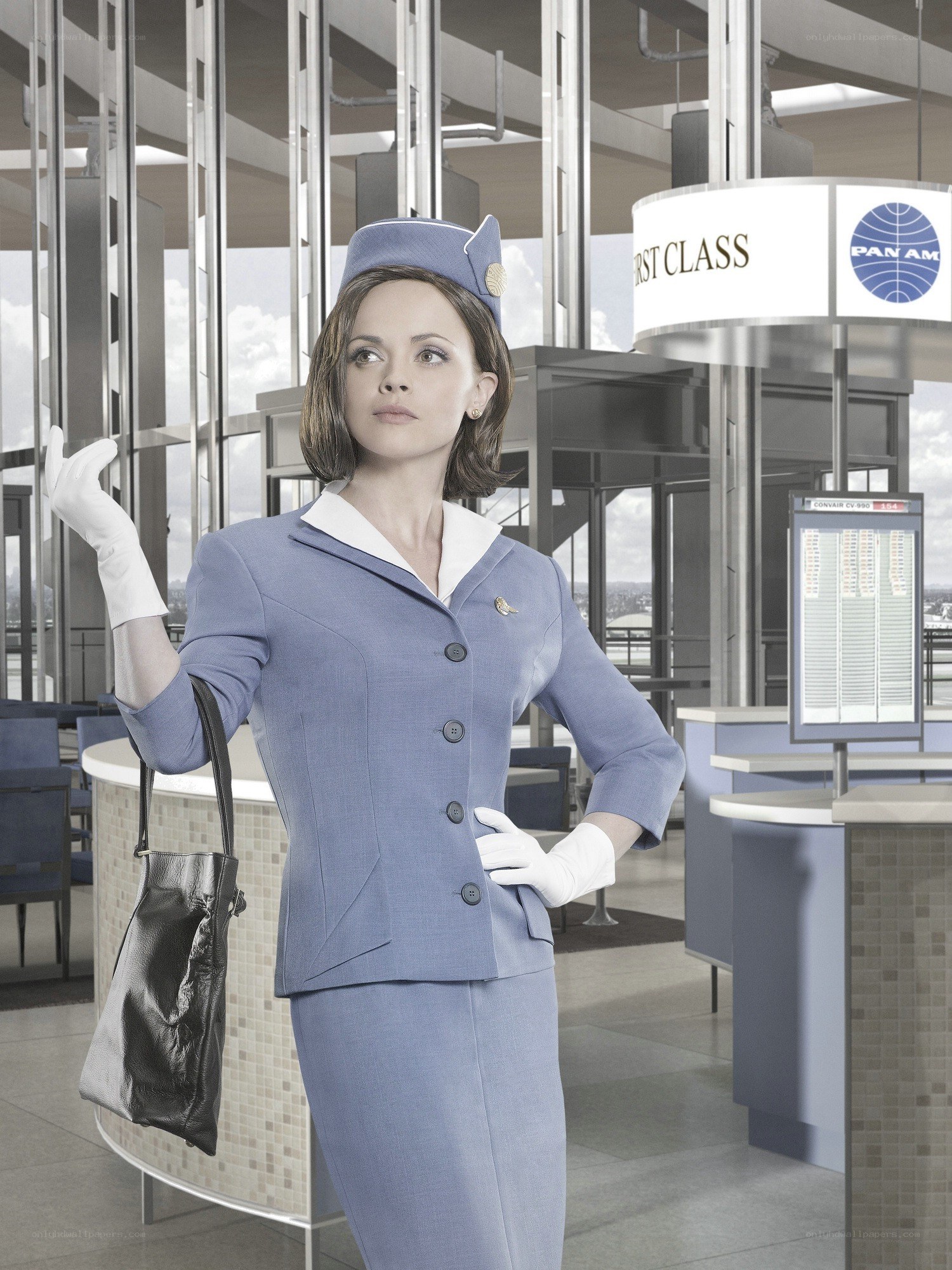 flight attendant in uniform