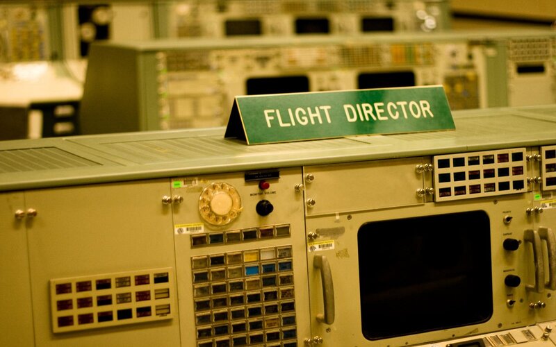Flight Director console in control room