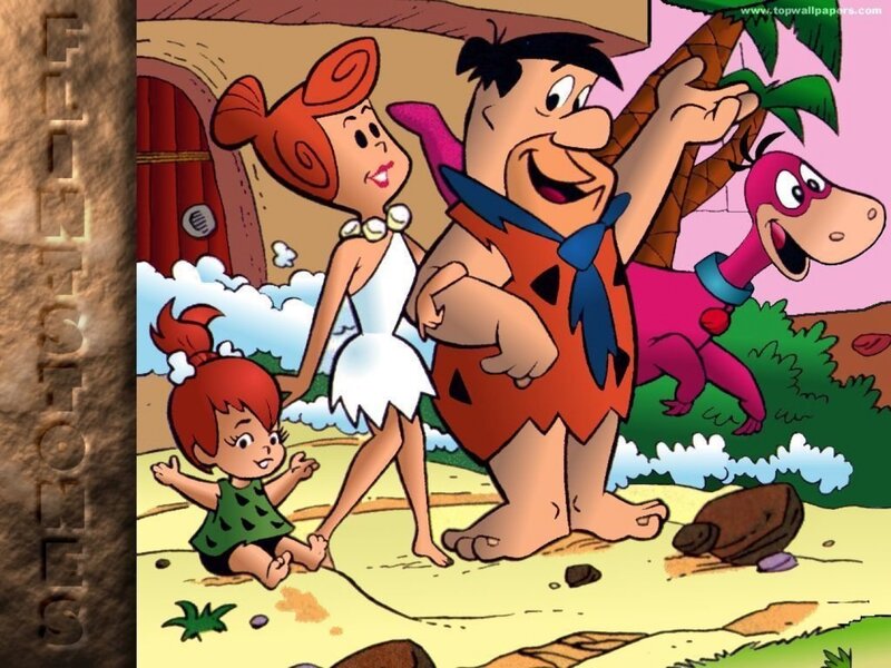 Flintstone Family Walking