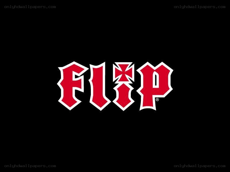 Flip brand logo on black
