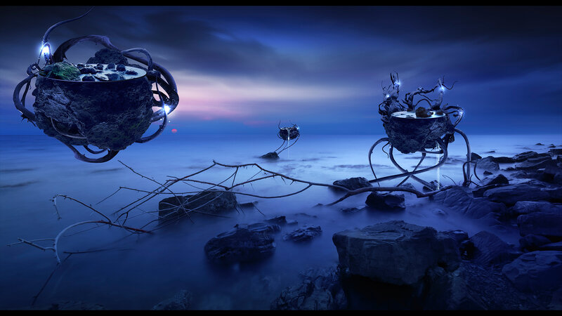 Floating Alien Structures