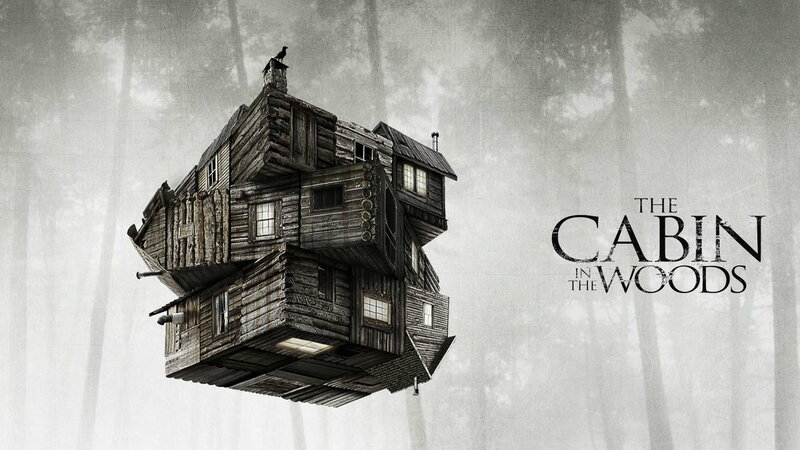 Floating Cabin in Woods — Black