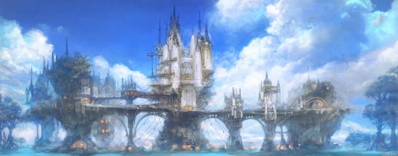 floating castle city