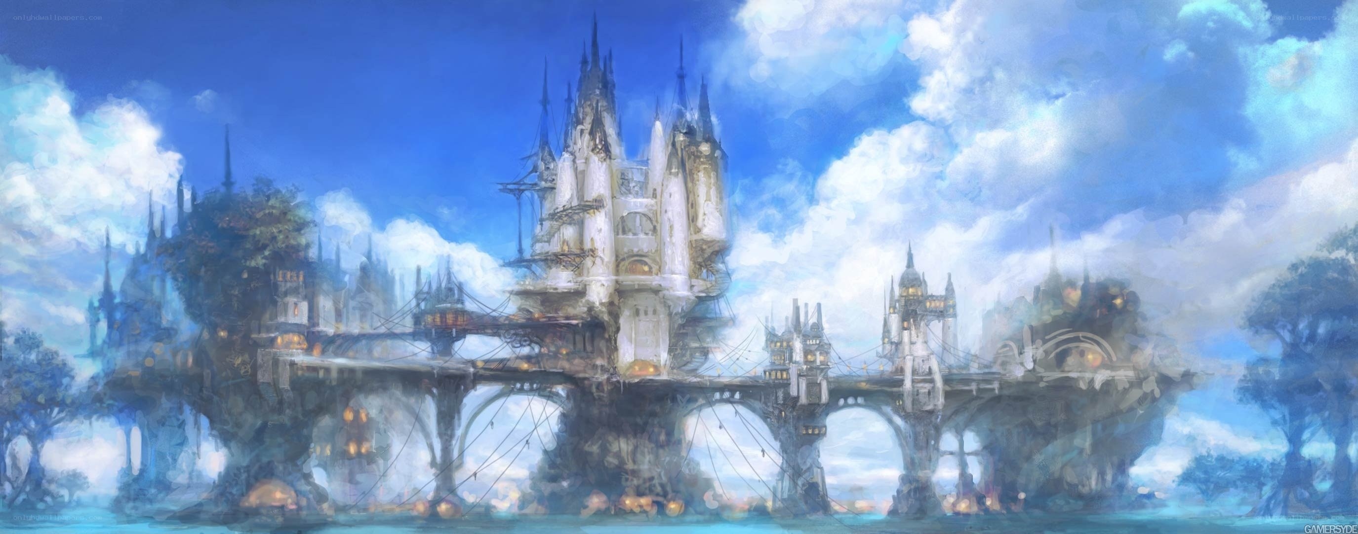 floating castle city