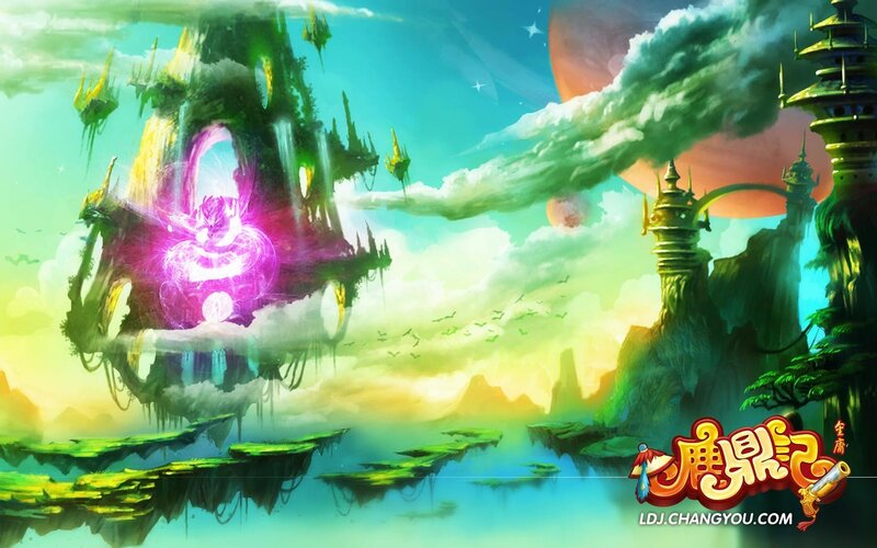 floating castle fantasy world