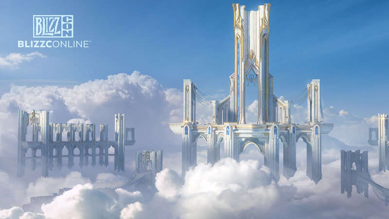 Floating Castle in Clouds — Blue, Serene, Afternoon