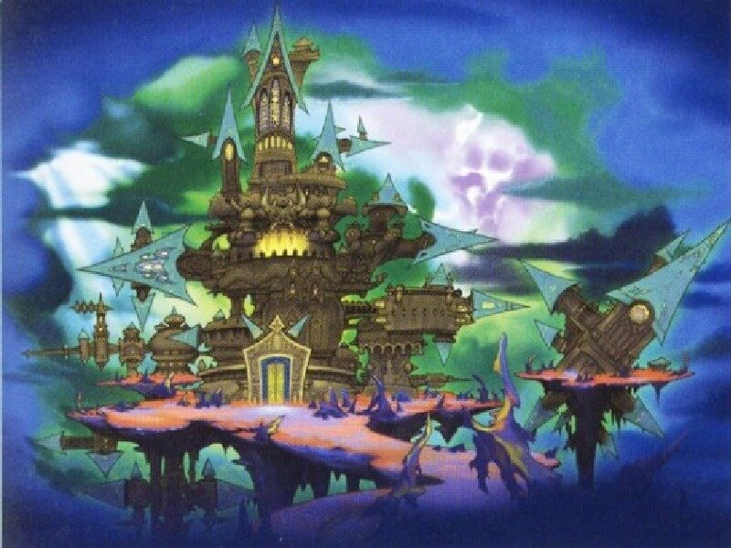 Floating Castle in Sky — Blue