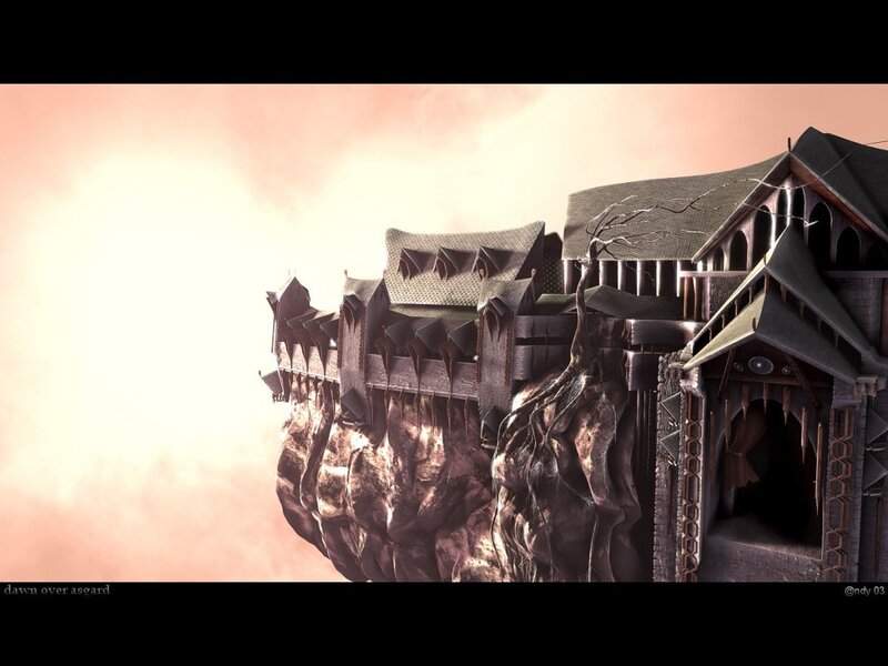 Floating Castle in Sky — Brown