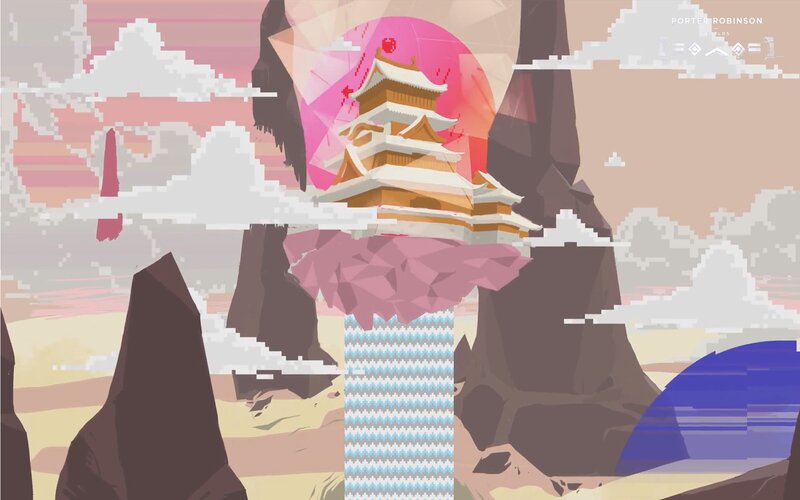 Floating Castle in Sky — Pink