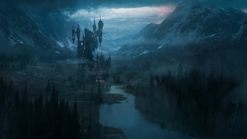 Floating Castle in Valley