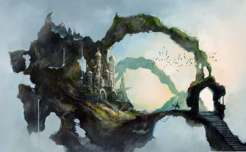 Floating Castle Island — Gray