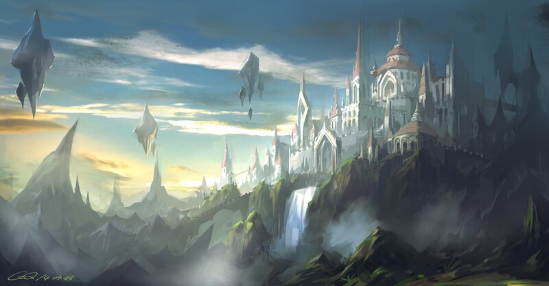 Floating Castle on Mountain