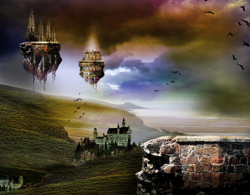 Floating Castles in Sky