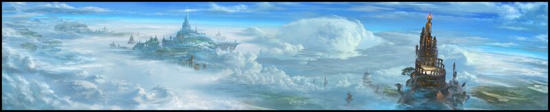 floating castles in the clouds