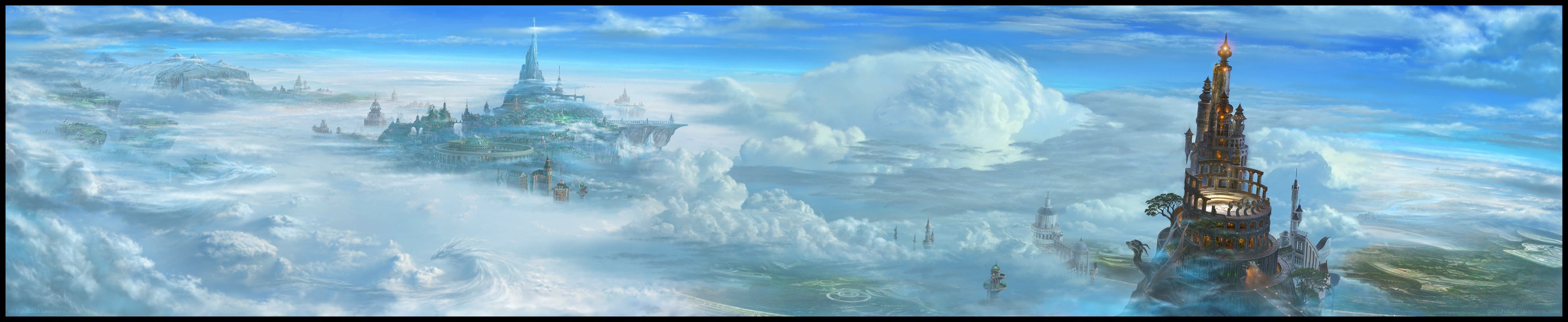 floating castles in the clouds