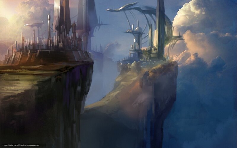 Floating Cities in Clouds