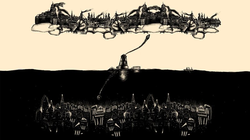 Floating City Above Water