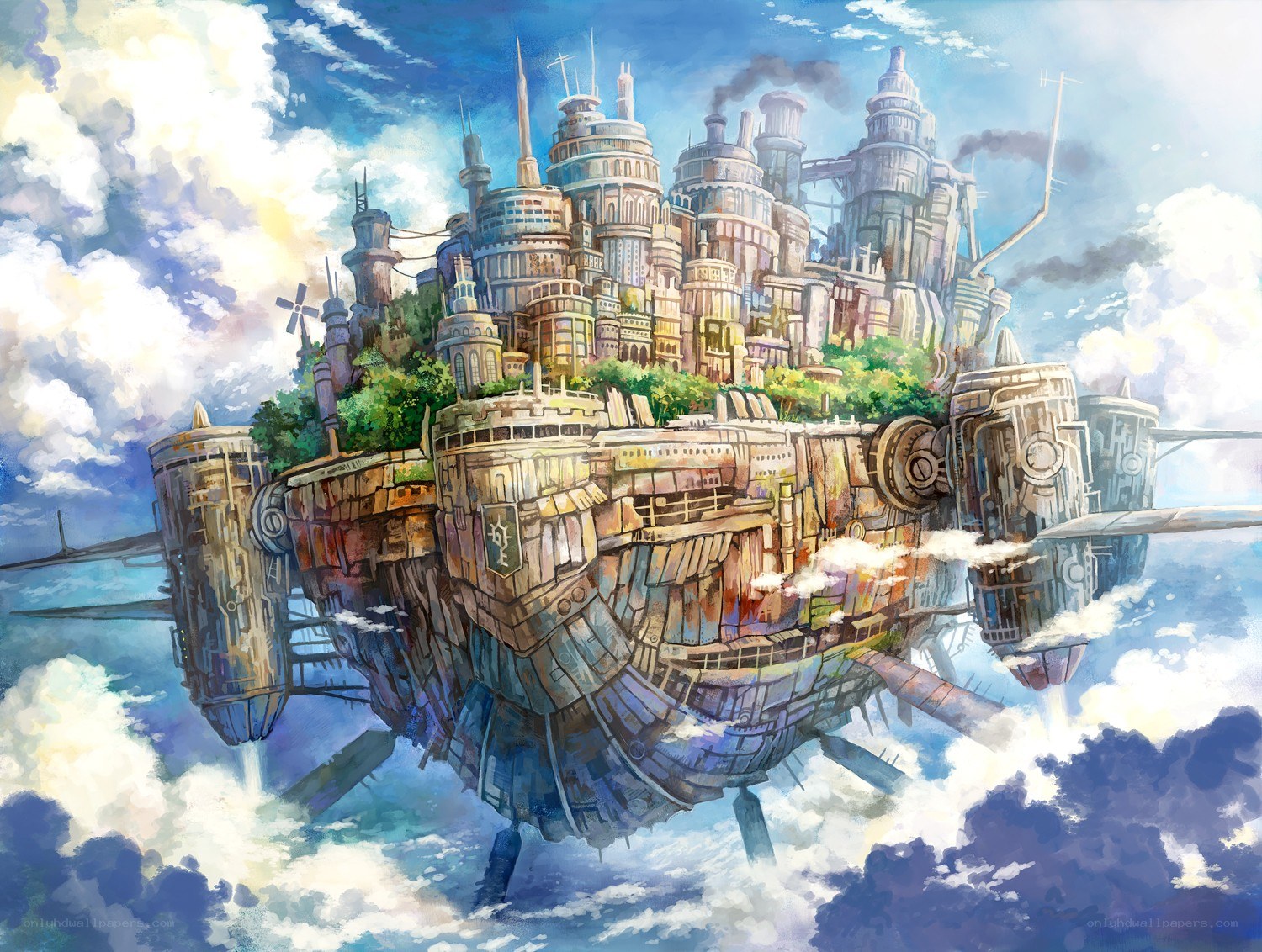 floating city in the sky