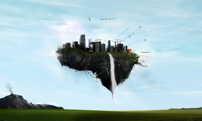 Floating City Island — Green